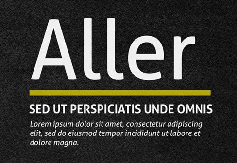 aller-font-design