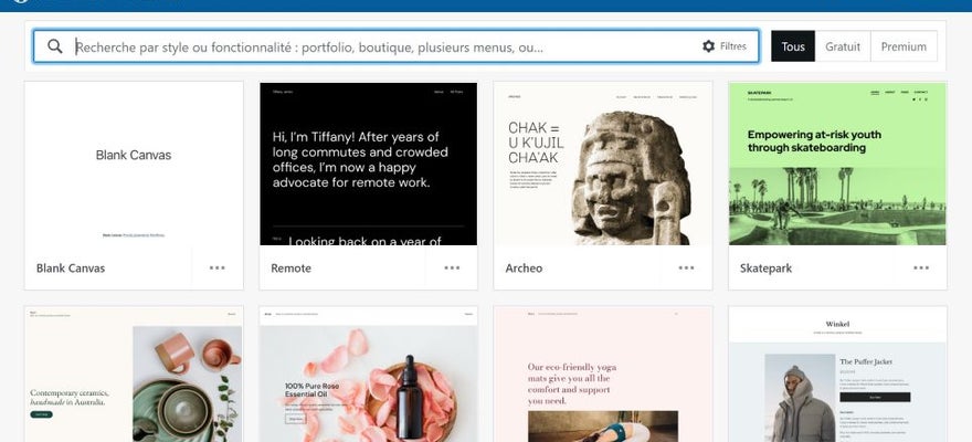 Themes de WordPress.com