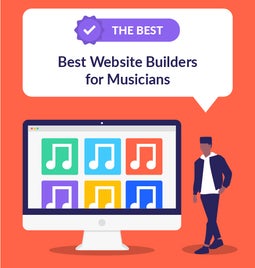 best website builders for musicians featured image