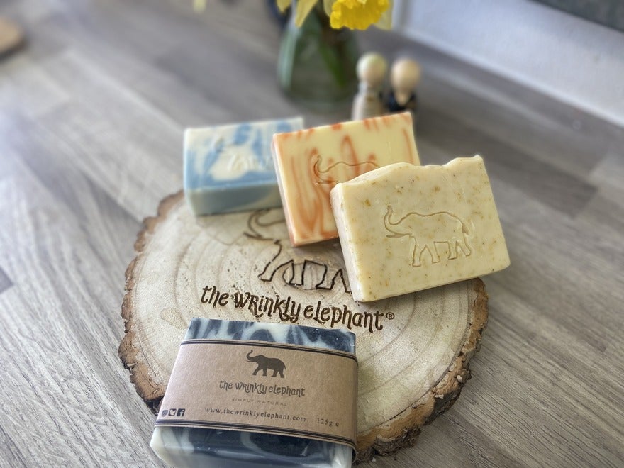 Product photo of natural soap bars