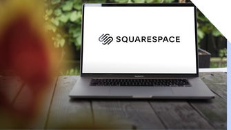 squarespace logo on laptop
