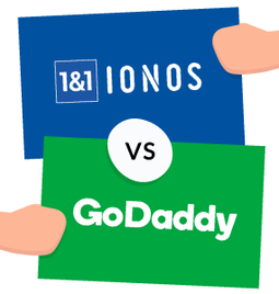 1&1 ionos vs godaddy featured image