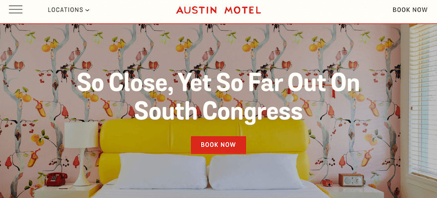 Austin Motel website screenshot 1
