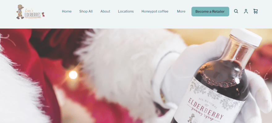 Erin's Elderberries homepage