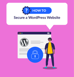 How to secure a wordpress website graphic