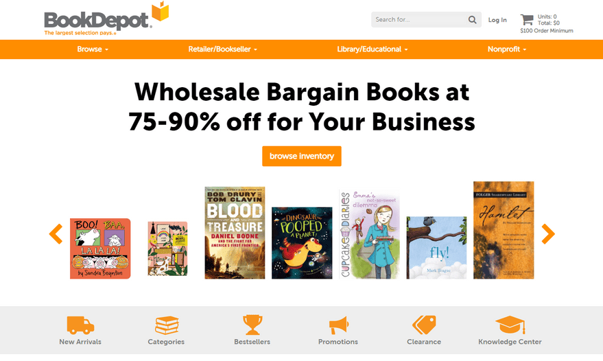 wholesale items to sell bookdepot